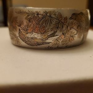 Damascene cuff bracelet Reed & Barton marked inside. Looks brand new!